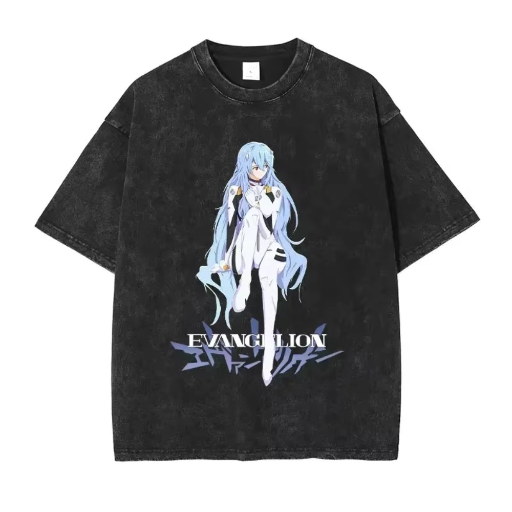 Streetwear Brand - Surdimensionné hommes t-shirts vêtements EVA Anime