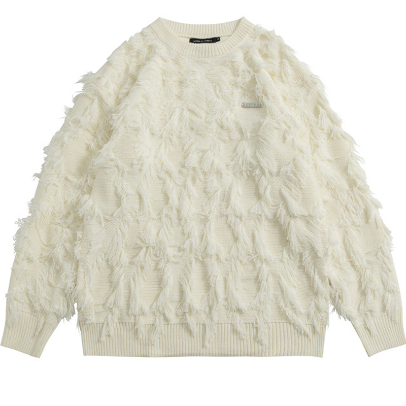 Japanese Brand Streetwear Vintage - Pull en tricot Downy pour hommes,
