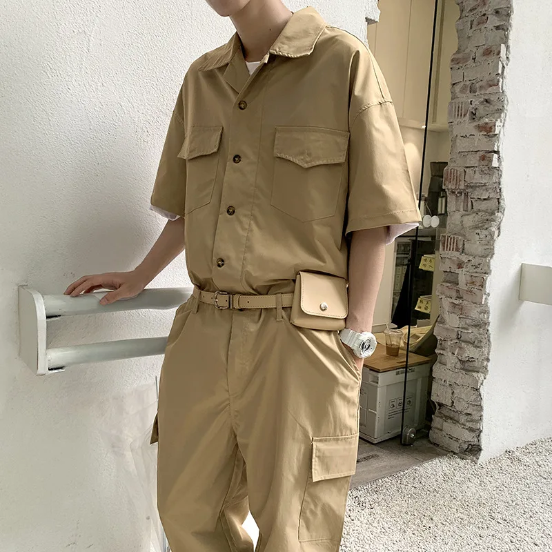 Corteiz Cargo Pant - Salopette cargo avec ceinture en cuir