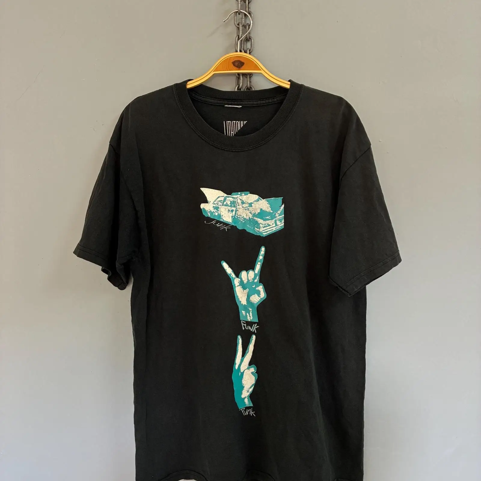 Japanese Brand Streetwear Vintage - T-shirt vintage Y2K Lith Tokyo, marque