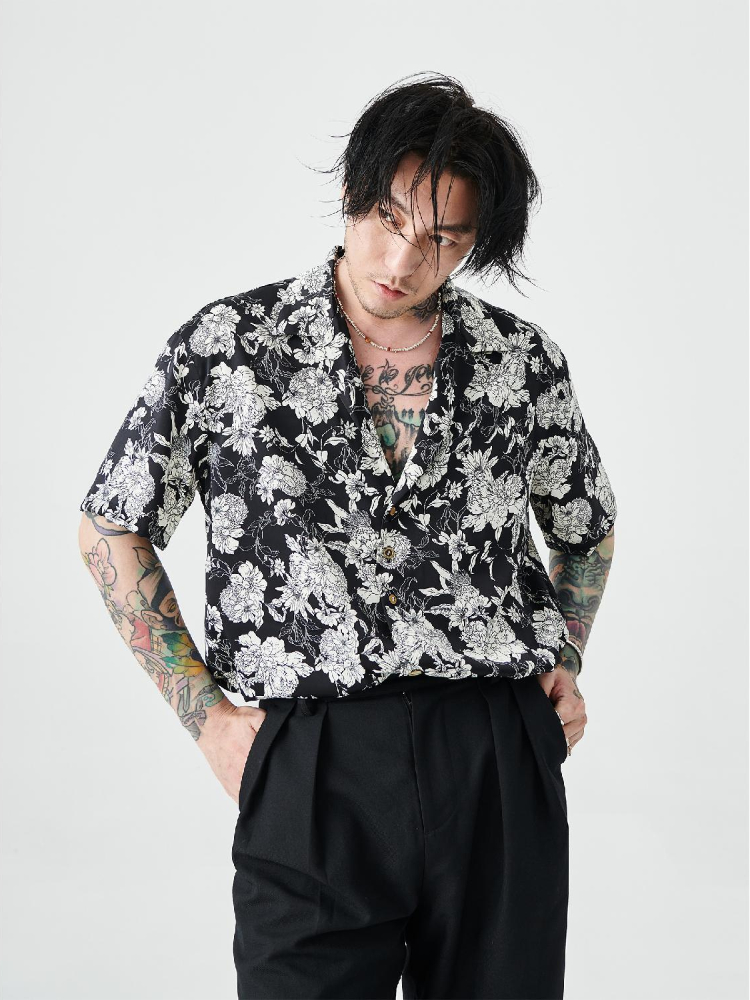 Japanese Brand Streetwear Vintage - Chemise pour hommes japonais Vintage drôle