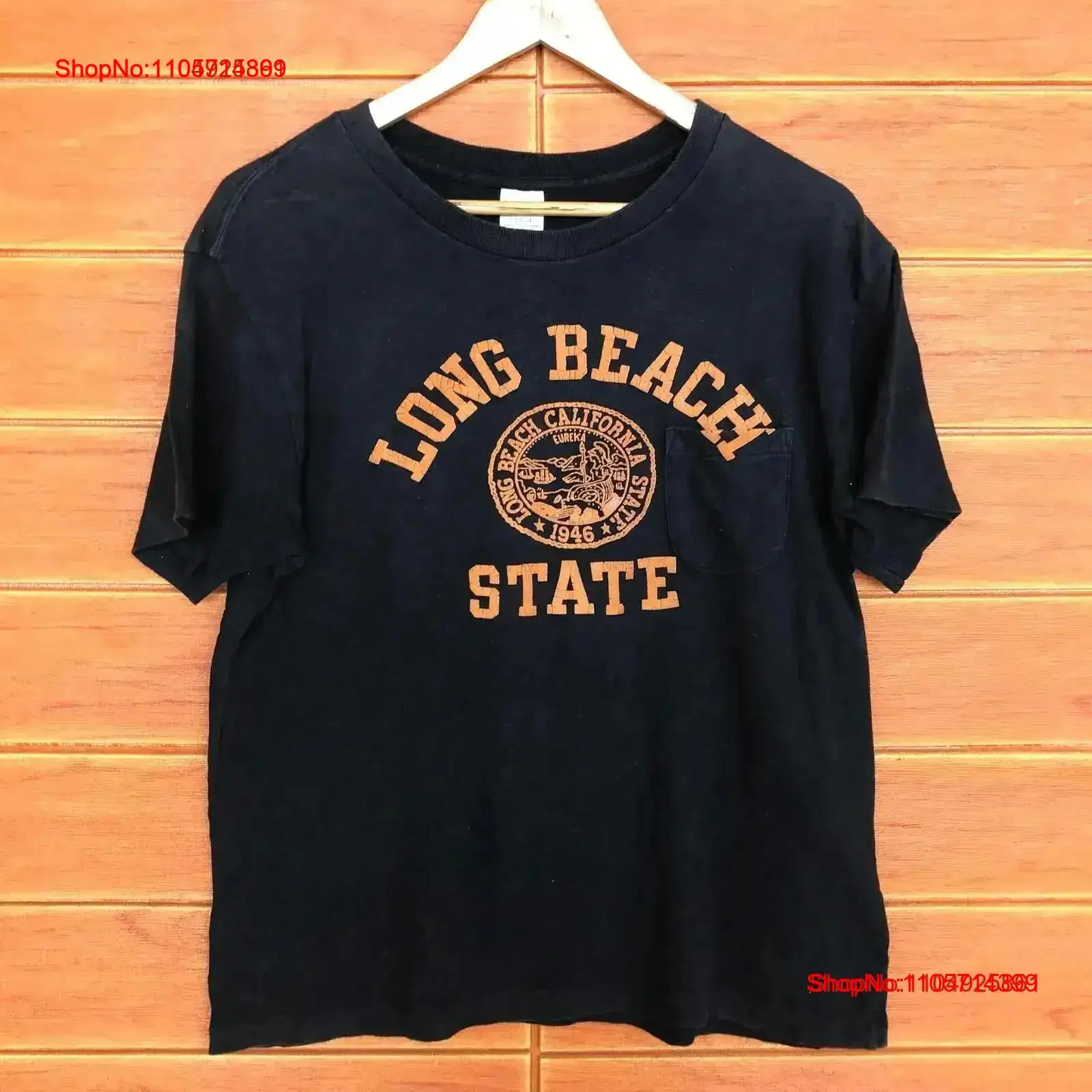 Japanese Brand Streetwear Vintage - T-shirt vintage Long Beach California State