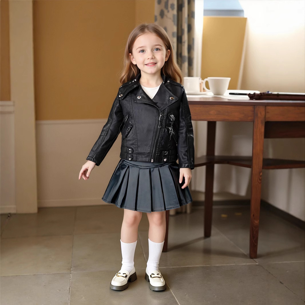 Veste de noël en cuir Pu pour  - Streetwear Girl Brand avis et prix
