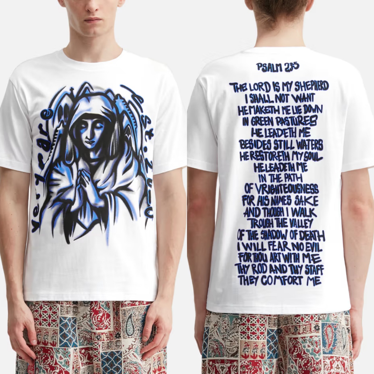 T-shirt en coton avec image gr - Streetwear Brand In Paris avis et prix