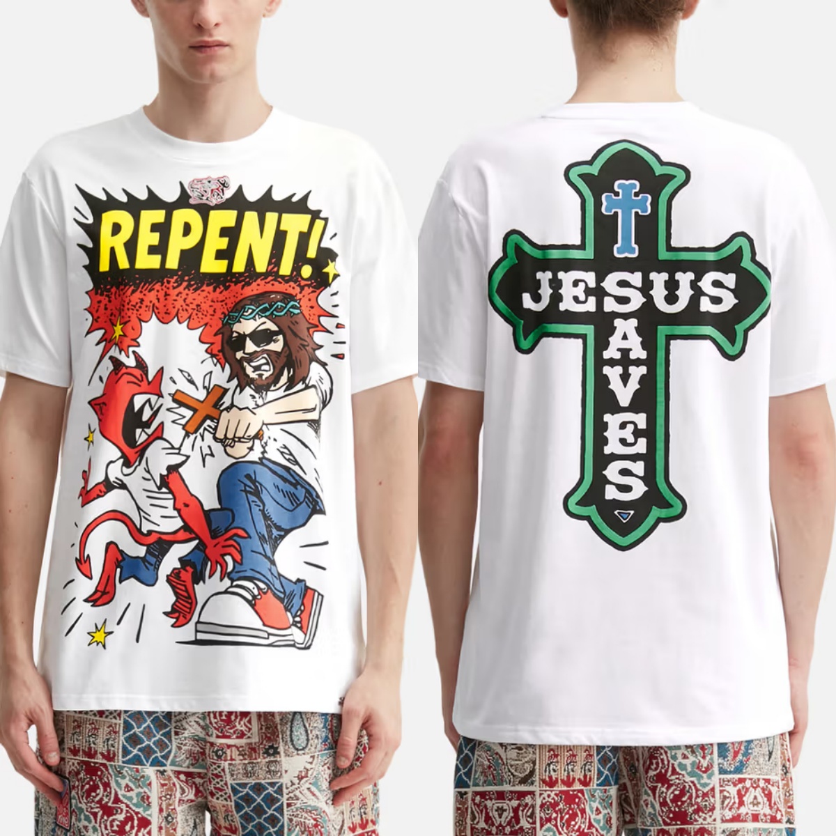 T-shirt en coton avec motif gr - Streetwear Brand In Paris avis et prix
