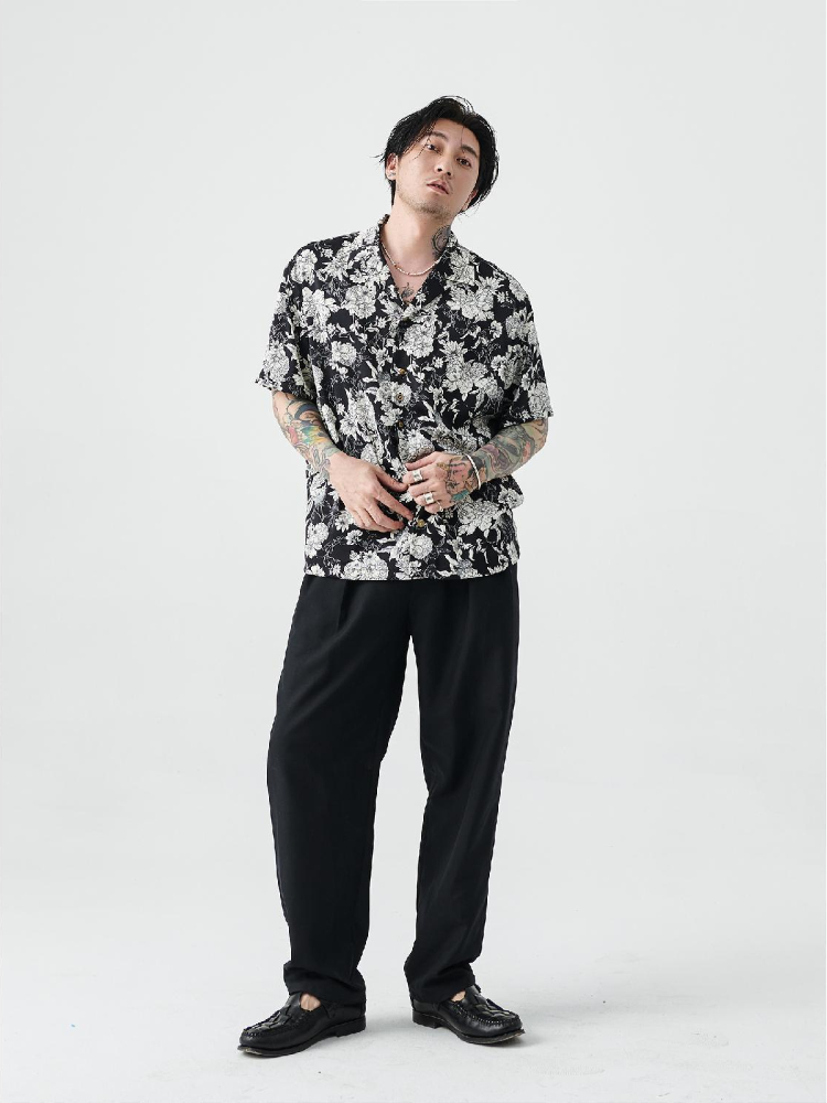 Chemise pour hommes japonais V - Japanese Brand Streetwear Vintage avis et prix