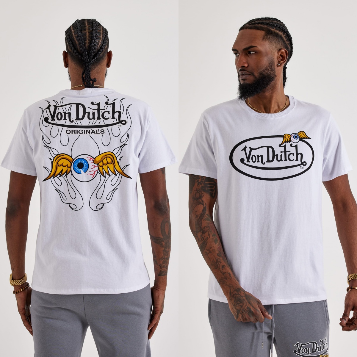T-shirt en coton avec logo Fly - Streetwear Brand With Eye avis et prix