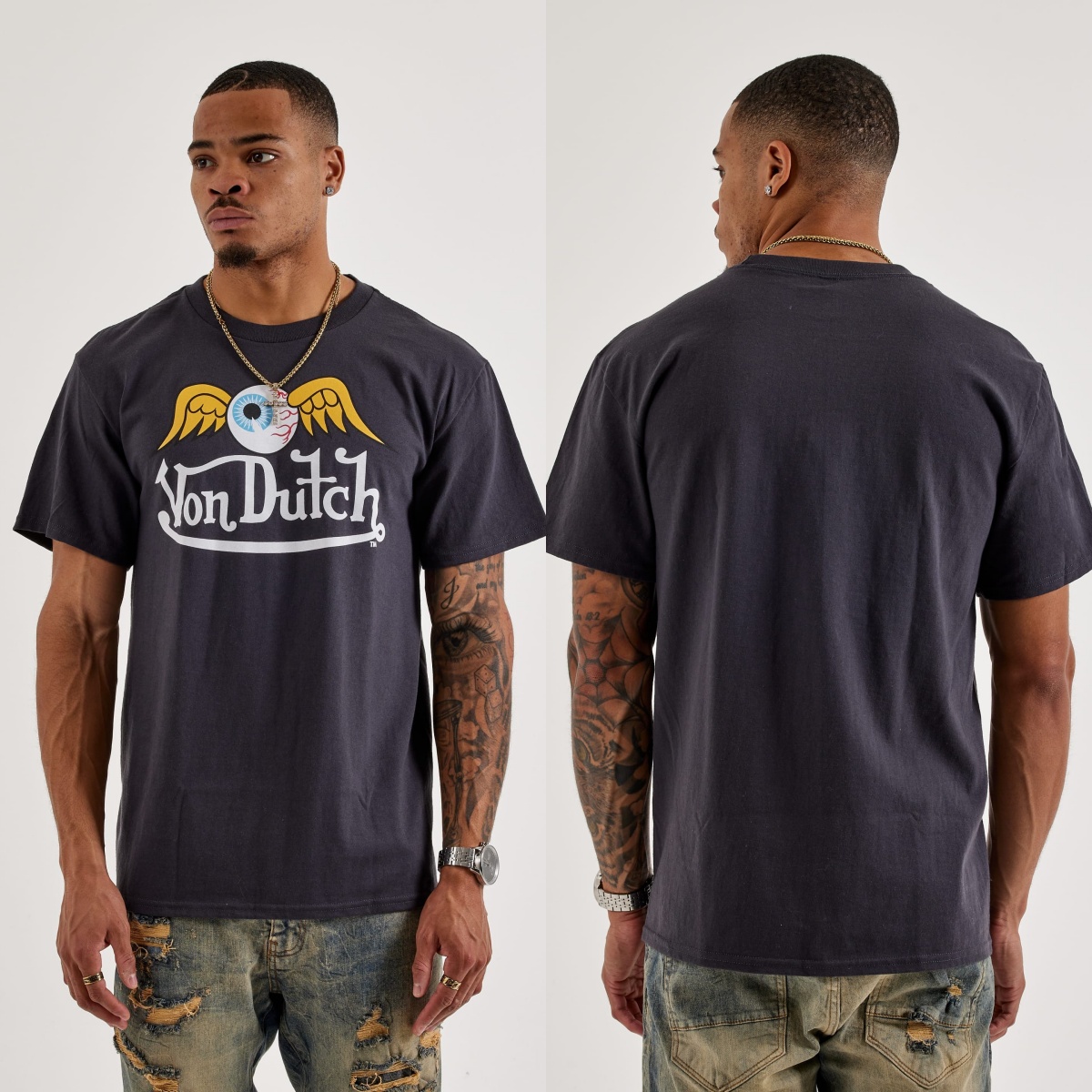 T-shirt en coton avec logo Fly - Streetwear Brand With Eye avis et prix